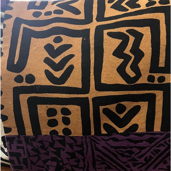 African Multi Print Cloth Shoulder Bag Good Condition - Picture 2 of 15
